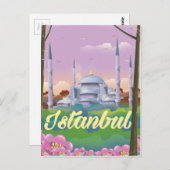 Blaues Moschee für Istanbul Postkarte (Vorne/Hinten)