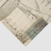 Blaues Motten-Apotheker Decoupage Gewebe Seidenpapier (Detail)