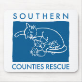 Blaues Mousepad (Vorne)