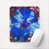 Blaues Mousepad mit variierter Rose (Mit Mouse)