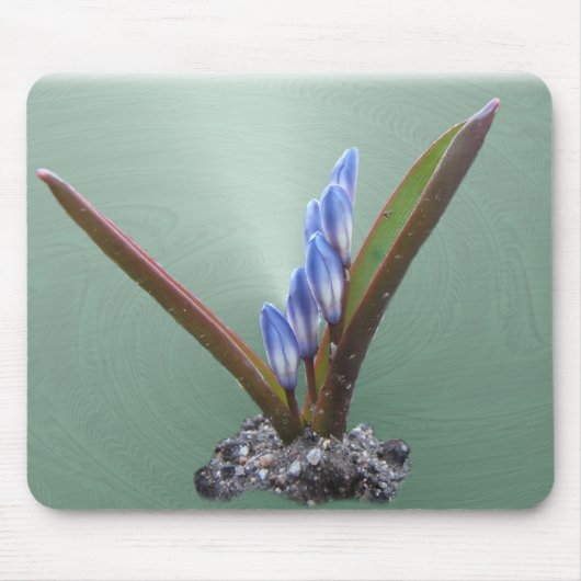Blaues mousepad ~ Strudel des Frühlinges (Vorne)