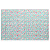 Blaues multi kleines Mustergewebe Flamingo-Sankt Stoff (Yard (91,4 cm))
