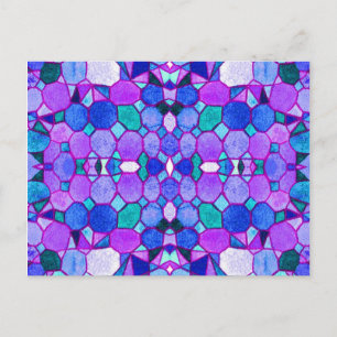 Blaues Museum Kristalle Postkarte