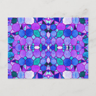 Blaues Museum Kristalle Postkarte