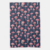 Blaues Mushroom-Wasserfarbmuster Geschirrtuch (Vertikal)