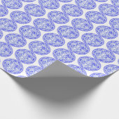Blaues Muster [1912] Geschenkpapier (Ecke)