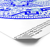 Blaues Muster [1912] Poster (Ecke)