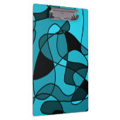 blaues Muster 3 Umrandungsfolie Klemmbrett (Rechts)