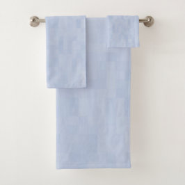 Blaues Muster - Badhandtuch Set