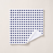 Blaues Muster Badhandtuch Set (Waschlappen)