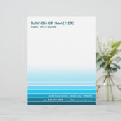 blaues Muster Briefkopf (Stehend Vorderseite)