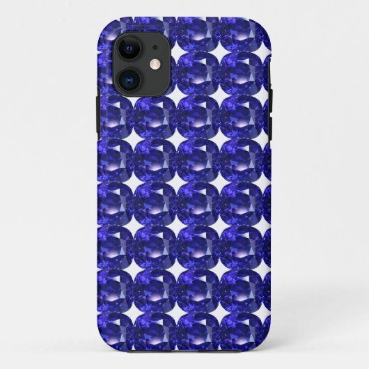 Blaues Muster Case-Mate iPhone Hülle (Rückseite)