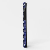 Blaues Muster Case-Mate iPhone Hülle (Hinten/Links)