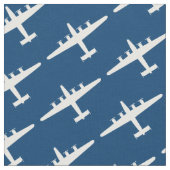 Blaues Muster des B-24 Liberator-Flugzeugmusters Stoff (Nahaufnahme)