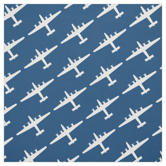 Blaues Muster des B-24 Liberator-Flugzeugmusters Stoff (Muster)