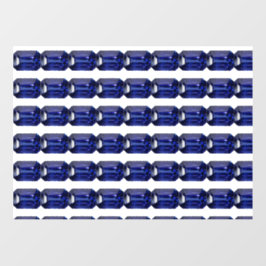 Blaues Muster Fensteraufkleber