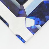 Blaues Muster Fleecedecke (Ecke)