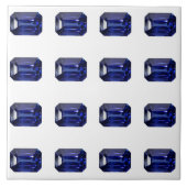 Blaues Muster Fliese (Vorderseite)