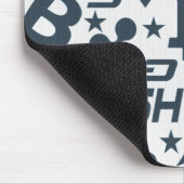 Blaues Muster für Kryptowährungen Mousepad (Ecke)