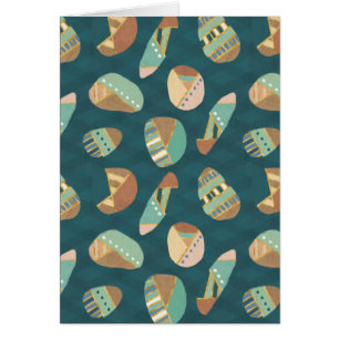 Blaues Muster Geo-Schritt-  im Freien