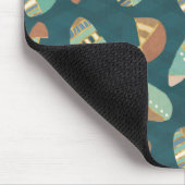 Blaues Muster Geo-Schritt-| im Freien Mousepad (Ecke)