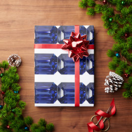 Blaues Muster Geschenkpapier