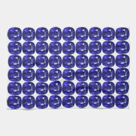 Blaues Muster Geschirrtuch