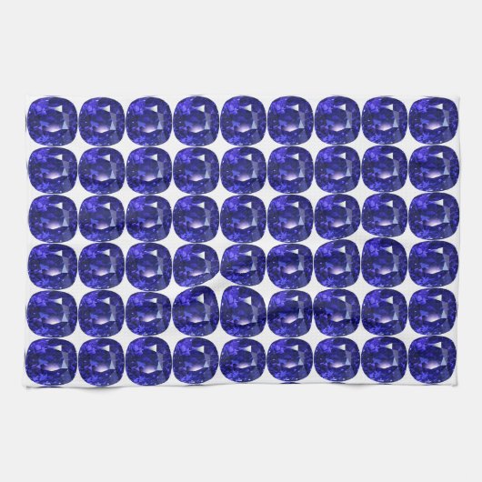 Blaues Muster Geschirrtuch (Horizontal)