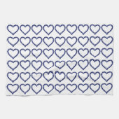 Blaues Muster Geschirrtuch (Horizontal)