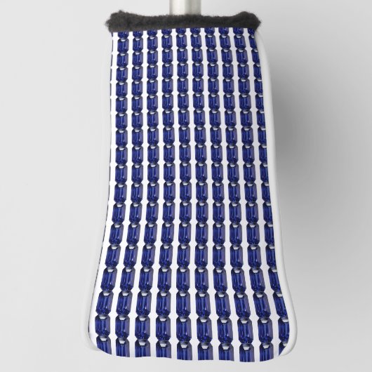 Blaues Muster Golf Headcover (Rotieren 90)