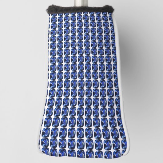 Blaues Muster Golf Headcover (Rotieren 90)