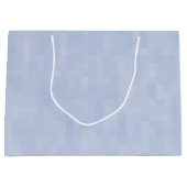 Blaues Muster - Große Geschenktüte (Vorderseite)