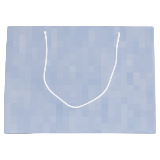 Blaues Muster - Große Geschenktüte (Vorderseite)