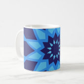 Blaues Muster in Marokko Kaffeetasse (Vorderseite Links)
