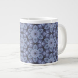 Blaues Muster Jumbo-Tasse