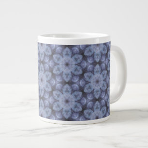 Blaues Muster Jumbo-Tasse