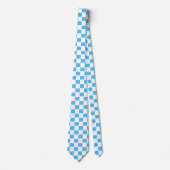 Blaues Muster Krawatte (Vorderseite)