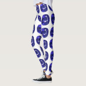 Blaues Muster Leggings (Links)