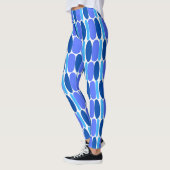 Blaues Muster - Leggings (Links)
