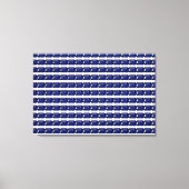 Blaues Muster Leinwanddruck (Vorderseite)