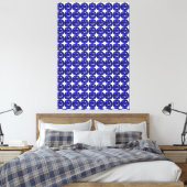 Blaues Muster Leinwanddruck (Insitu (Schlafzimmer))