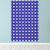 Blaues Muster Leinwanddruck (Insitu (Holzboden))