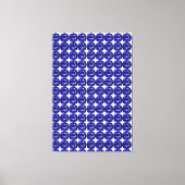 Blaues Muster Leinwanddruck (Vorderseite)