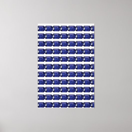 Blaues Muster Leinwanddruck (Vorderseite)