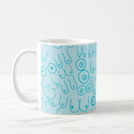 Blaues Muster modern Kaffeetasse (Links)