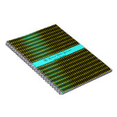 Blaues Muster Notizblock (Rechte Seite)