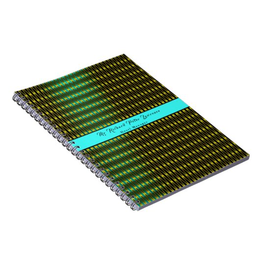 Blaues Muster Notizblock (Rechte Seite)