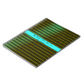 Blaues Muster Notizblock (Linke Seite)