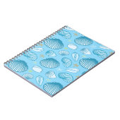 Blaues Muster Notizblock (Linke Seite)