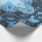 Blaues Muster-Papier für Muster Geschenkpapier (Ecke)